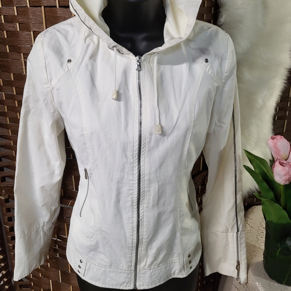 Dolce & Gabbana White Hooded Jacket - Picture 1 of 16